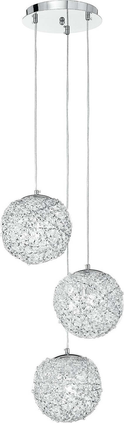 Sospensione Astra Cromo 3Xe27 32X22Cm Illuminazione/Illuminazione per interni/Lampadari lampade a sospensione e plafoniere/Lampade a sospensione Led Mall Home - Napoli, Commerciovirtuoso.it