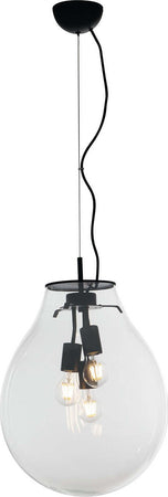Sospensione Azuma Trasparente 3Xe27 38X54,5Cm Illuminazione/Illuminazione per interni/Lampadari lampade a sospensione e plafoniere/Lampade a sospensione Led Mall Home - Napoli, Commerciovirtuoso.it