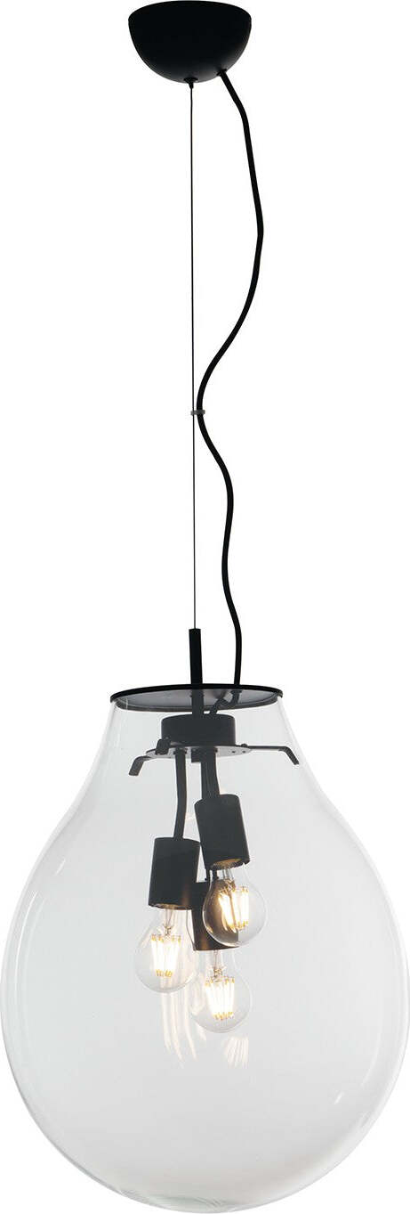 Sospensione Azuma Trasparente 3Xe27 38X54,5Cm Illuminazione/Illuminazione per interni/Lampadari lampade a sospensione e plafoniere/Lampade a sospensione Led Mall Home - Napoli, Commerciovirtuoso.it