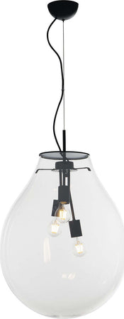 Sospensione Azuma Trasparente 3Xe27 48X69,5Cm Illuminazione/Illuminazione per interni/Lampadari lampade a sospensione e plafoniere/Lampade a sospensione Led Mall Home - Napoli, Commerciovirtuoso.it