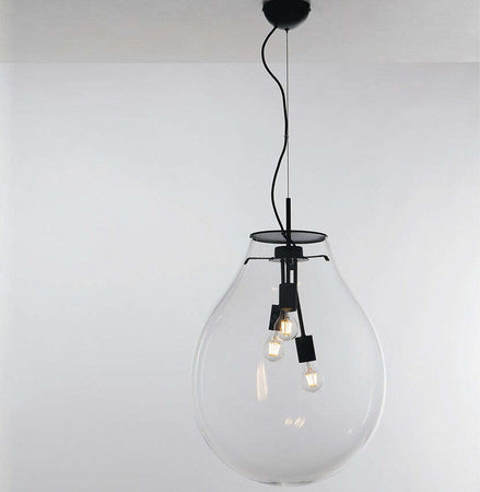 Sospensione Azuma Trasparente 3Xe27 48X69,5Cm Illuminazione/Illuminazione per interni/Lampadari lampade a sospensione e plafoniere/Lampade a sospensione Led Mall Home - Napoli, Commerciovirtuoso.it