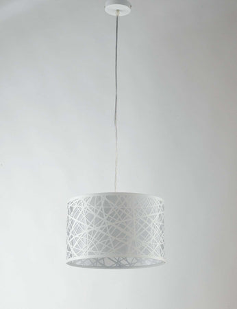 Sospensione Batik Bianco 1Xe27 35X22Cm Illuminazione/Illuminazione per interni/Lampadari lampade a sospensione e plafoniere/Lampade a sospensione Led Mall Home - Napoli, Commerciovirtuoso.it