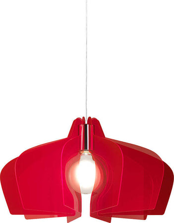 Sospensione-Bellatrix-1-Luce-In-Metacrilato-Rosso-Fluorescente-Space-Collection