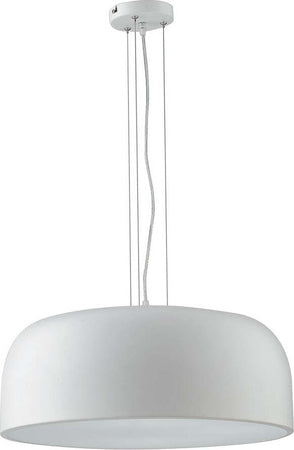 Sospensione Bistrot Bianco 4Xe27 52X22Cm Illuminazione/Illuminazione per interni/Lampadari lampade a sospensione e plafoniere/Lampade a sospensione Led Mall Home - Napoli, Commerciovirtuoso.it