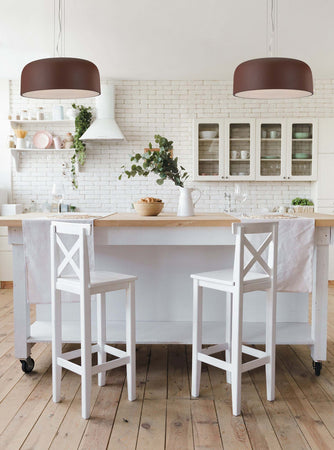 Sospensione Bistrot Bronzo 4Xe27 52X22Cm Illuminazione/Illuminazione per interni/Lampadari lampade a sospensione e plafoniere/Lampade a sospensione Led Mall Home - Napoli, Commerciovirtuoso.it