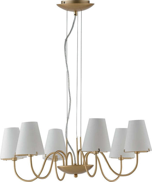 Sospensione Canto Oro 6Xg9 65,6X22,6Cm Illuminazione/Illuminazione per interni/Lampadari lampade a sospensione e plafoniere/Lampade a sospensione Led Mall Home - Napoli, Commerciovirtuoso.it