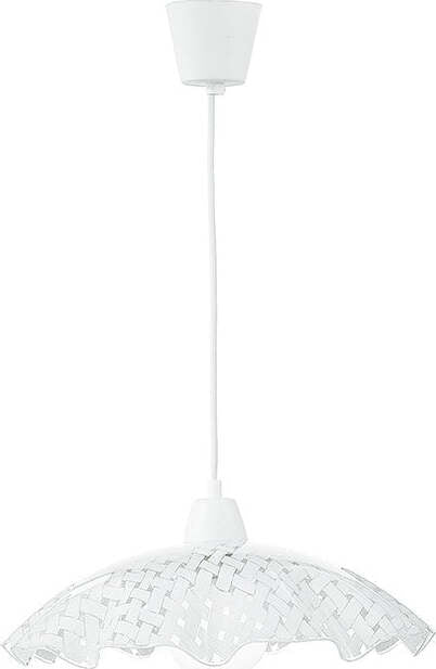 Sospensione Cashmere Bianco 1Xe27 42X30Cm Illuminazione/Illuminazione per interni/Lampadari lampade a sospensione e plafoniere/Lampade a sospensione Led Mall Home - Napoli, Commerciovirtuoso.it