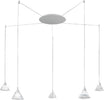 Sospensione-Cavi-Distanziati-Contemporanea-Cony-Metallo-Bianco-Led-35W