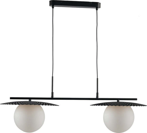 Sospensione Chaplin Nera 2Xe27 97X38,5Cm Illuminazione/Illuminazione per interni/Lampadari lampade a sospensione e plafoniere/Lampade a sospensione Led Mall Home - Napoli, Commerciovirtuoso.it
