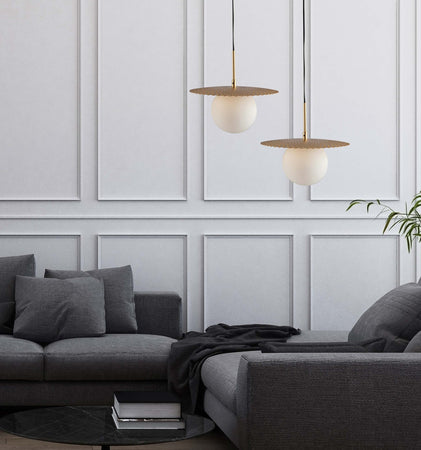 Sospensione Chaplin Oro 1Xe27 45X37,3Cm Illuminazione/Illuminazione per interni/Lampadari lampade a sospensione e plafoniere/Lampade a sospensione Led Mall Home - Napoli, Commerciovirtuoso.it