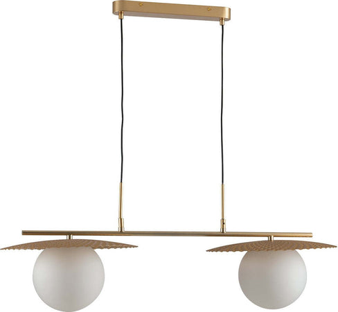 Sospensione Chaplin Oro 2Xe27 97X38,5Cm Illuminazione/Illuminazione per interni/Lampadari lampade a sospensione e plafoniere/Lampade a sospensione Led Mall Home - Napoli, Commerciovirtuoso.it