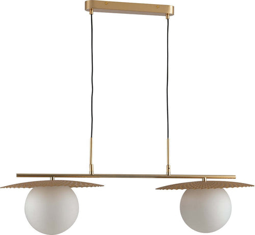 Sospensione Chaplin Oro 2Xe27 97X38,5Cm Illuminazione/Illuminazione per interni/Lampadari lampade a sospensione e plafoniere/Lampade a sospensione Led Mall Home - Napoli, Commerciovirtuoso.it