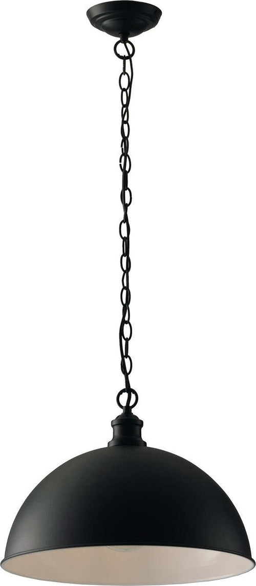 Sospensione Charleston Nera 1Xe27 38X28Cm Illuminazione/Illuminazione per interni/Lampadari lampade a sospensione e plafoniere/Lampade a sospensione Led Mall Home - Napoli, Commerciovirtuoso.it