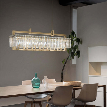 Sospensione-Classica-Crek-Metallo-Ottone-Vetro-14-Luci