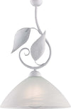 Sospensione-Classica-Esse-1-Luce-Ferro-Battuto-E-Vetro-Bianco-E-Argento