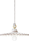 Sospensione-Classica-L'Aquila-Ottone-E-Ceramica-Decorato-Diam.-31Cm-1-Luce-E27