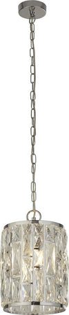 Sospensione-Classico-Gioiello-Acciaio-Cromo-Vetro-Trasparente-1-Luce-E27
