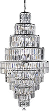 Sospensione-Classico-Impero-Acciaio-Cromo-Cristallo-1-Luce-E14