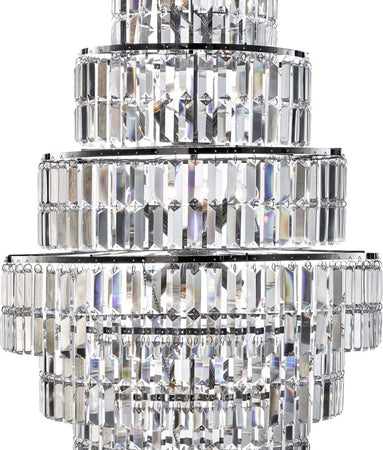 Sospensione-Classico-Impero-Acciaio-Cromo-Cristallo-1-Luce-E14