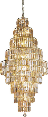 Sospensione-Classico-Impero-Acciaio-Ottone-Cristallo-1-Luce-E14