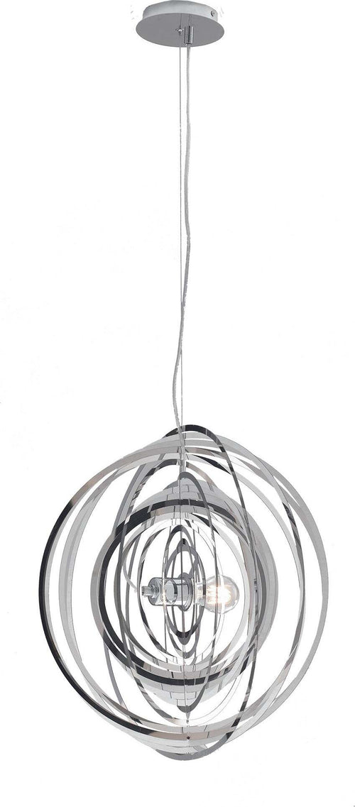 Sospensione Club Cromo 1Xe27 50Cm Illuminazione/Illuminazione per interni/Lampadari lampade a sospensione e plafoniere/Lampade a sospensione Led Mall Home - Napoli, Commerciovirtuoso.it