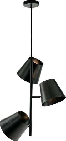 Sospensione Colt Grigia 3Xe27 51X59,5Cm Illuminazione/Illuminazione per interni/Lampadari lampade a sospensione e plafoniere/Lampade a sospensione Led Mall Home - Napoli, Commerciovirtuoso.it