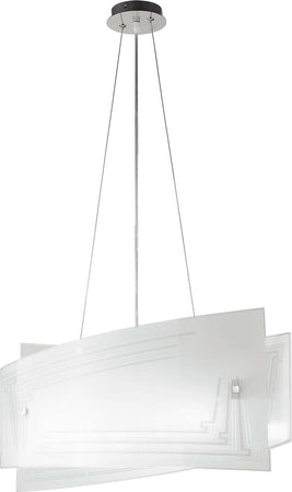 Sospensione Concept Bianca 4Xe27 60X20X30Cm Illuminazione/Illuminazione per interni/Lampadari lampade a sospensione e plafoniere/Lampade a sospensione Led Mall Home - Napoli, Commerciovirtuoso.it