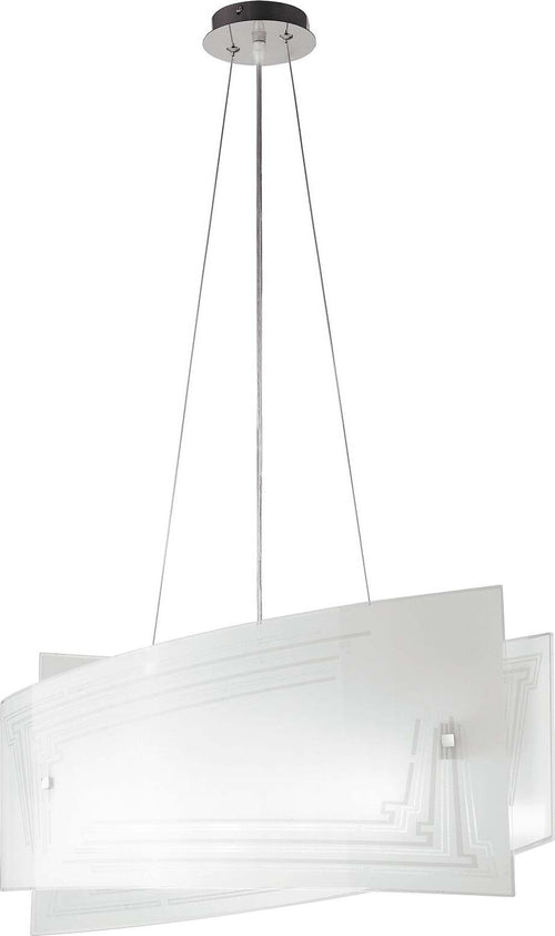 Sospensione Concept Bianca 4Xe27 60X20X30Cm Illuminazione/Illuminazione per interni/Lampadari lampade a sospensione e plafoniere/Lampade a sospensione Led Mall Home - Napoli, Commerciovirtuoso.it