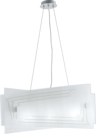 Sospensione Concept Bianca 4Xe27 60X20X30Cm Illuminazione/Illuminazione per interni/Lampadari lampade a sospensione e plafoniere/Lampade a sospensione Led Mall Home - Napoli, Commerciovirtuoso.it