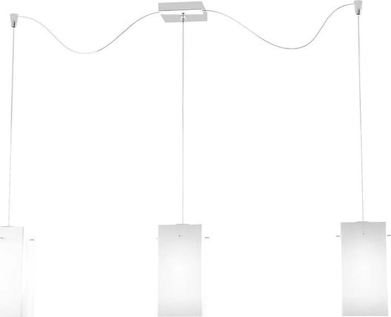 Sospensione-Contemp-Crazy-Con-Decentratori-Metallo-Cromo-Vetro-Bianco-3-Luci-E27