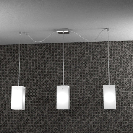 Sospensione-Contemp-Crazy-Con-Decentratori-Metallo-Cromo-Vetro-Bianco-3-Luci-E27