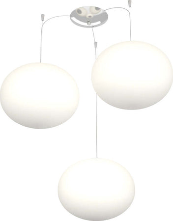 Sospensione-Contemp-Decentratori-Soft-Metallo-Cromo-Vetro-Opaco-3-Luci-E27-28Cm