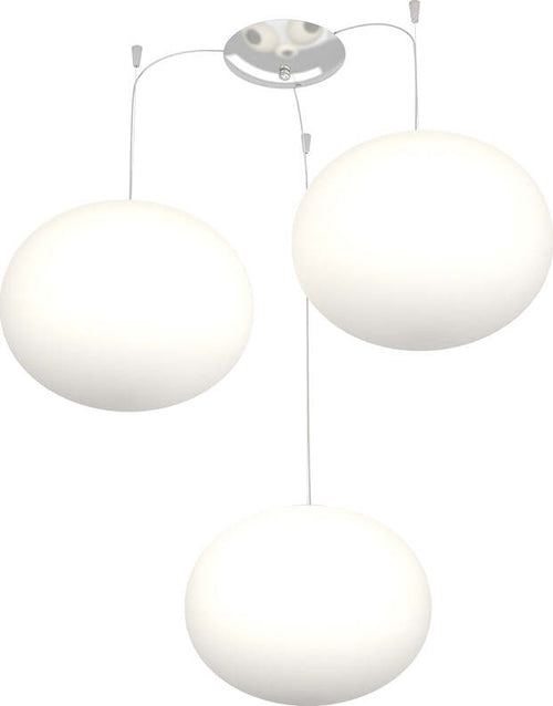 Sospensione-Contemp-Decentratori-Soft-Metallo-Cromo-Vetro-Opaco-3-Luci-E27-28Cm