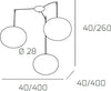 Sospensione-Contemp-Decentratori-Soft-Metallo-Cromo-Vetro-Opaco-3-Luci-E27-28Cm
