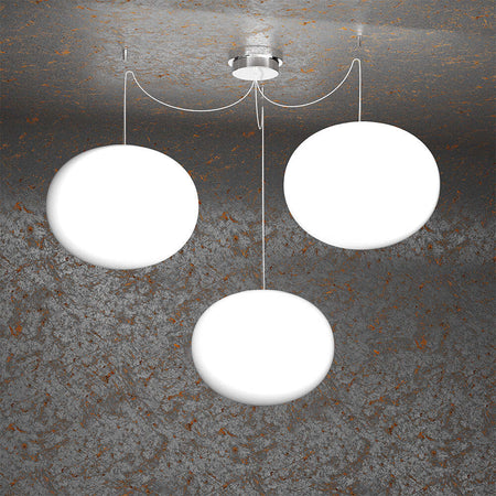 Sospensione-Contemp-Decentratori-Soft-Metallo-Cromo-Vetro-Opaco-3-Luci-E27-35Cm