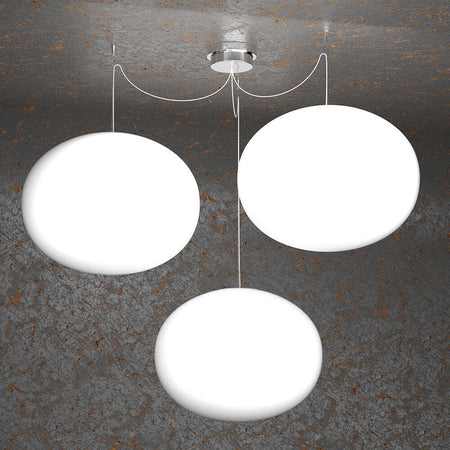 Sospensione-Contemp-Decentratori-Soft-Metallo-Cromo-Vetro-Opaco-3-Luci-E27-45Cm