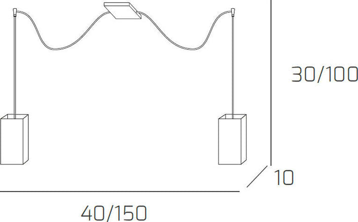 Sospensione-Contemp-Decentratori-Wild-Metallo-Cromo-Vetro-Satinato-2-Luci-E27