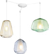 Sospensione-Contemp.-Double-Skin-Metallo-Cromo-Vetro-Mix-Multicolor-3-Luci-E27