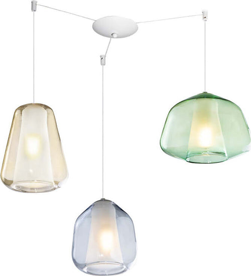 Sospensione-Contemp.-Double-Skin-Metallo-Cromo-Vetro-Mix-Multicolor-3-Luci-E27