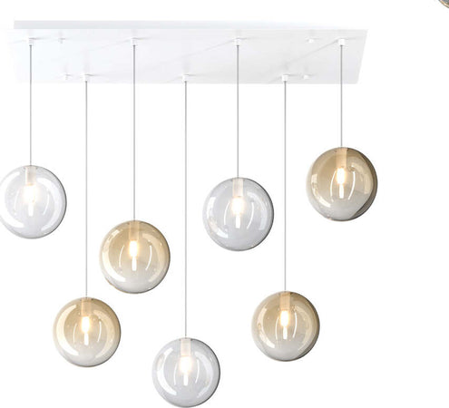 Sospensione-Contemp-Eclipse-Metallo-Cromo-Vetro-Trasparente-Ambra-7-Luci-G9