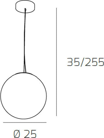 Sospensione-Contemp-Glitter-Metallo-Cromo-Vetro-Soffiato-Trasp-1-Luce-E27-25Cm