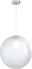 Sospensione-Contemp-Glitter-Metallo-Cromo-Vetro-Soffiato-Trasp-1-Luce-E27-40Cm