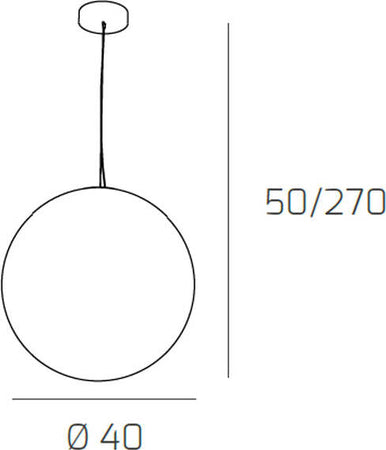 Sospensione-Contemp-Glitter-Metallo-Cromo-Vetro-Soffiato-Trasp-1-Luce-E27-40Cm