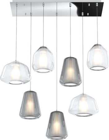 Sospensione-Contemp-Rett-Double-Skin-Metallo-Cromo-Vetro-Mix-Trasp-Fumè-7-Luci