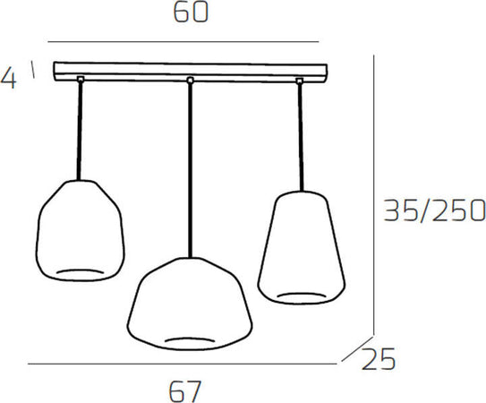 Sospensione-Contemp.-Rett.-Double-Skin-Metallo-Ottone-Vetro-Mix-Trasp.-3-Luci