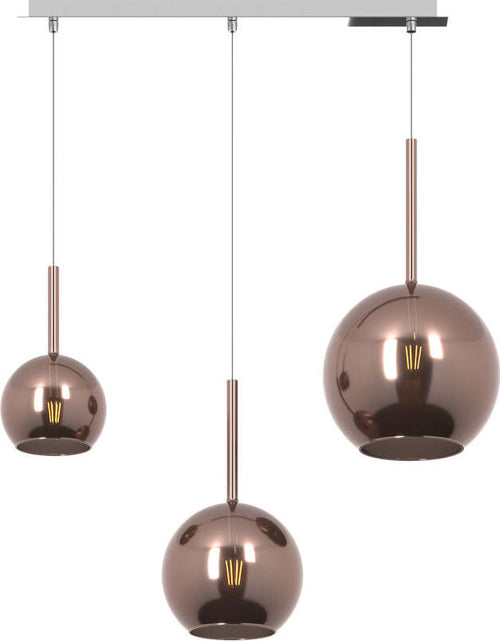 Sospensione-Contemp.-Rett.-Future-Metallo-Cromo-Vetro-Rame-3-Luci-E27