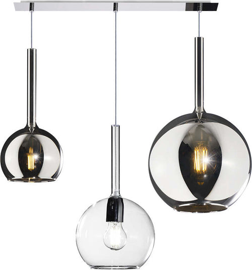Sospensione-Contemp.-Rett.-Future-Metallo-Cromo-Vetro-Trasp.-E-Cromo-3-Luci-E27