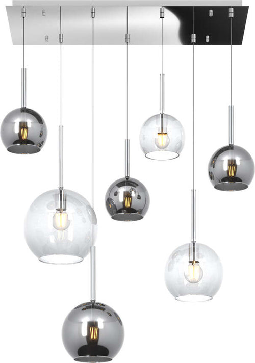 Sospensione-Contemp.-Rett.-Future-Metallo-Cromo-Vetro-Trasp.-E-Cromo-7-Luci-E27