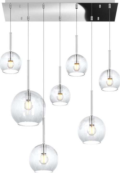 Sospensione-Contemp.-Rett.-Future-Metallo-Cromo-Vetro-Trasparente-7-Luci-E27