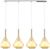Sospensione-Contemp-Rett-Kona-Metallo-Cromo-Vetro-Ambra-4-Luci-E27